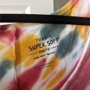 Torrid tie-dye dress, plus size 0